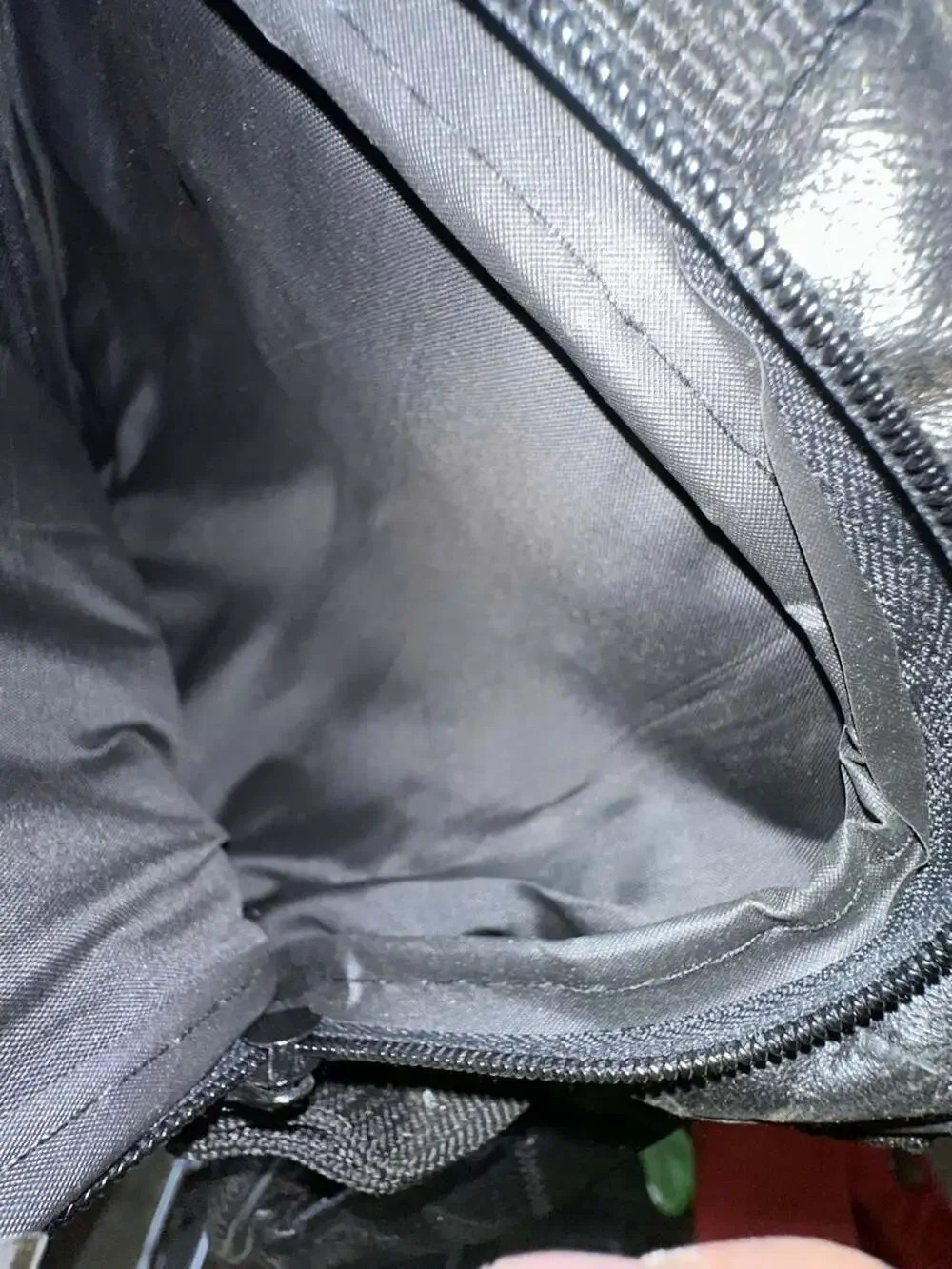 Pioneer Black Leather Patchwork Wheeled Duffle Bag